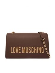 LOVE MOSCHINO Torebka JC4192PP1PKD0300 Brązowy. Brązowe listonoszki damskie Love Moschino, bez wzorów, ze skóry, bez dodatków. Za 949.99 zł.