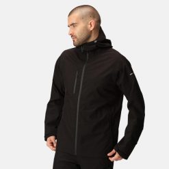 Kurtka robocza męska X-Pro Beacon wodoodporna z latarką. Brązowe kurtki męskie Regatta, m, bez wzorów, biznesowe, bez kaptura. Za 327.55 zł.