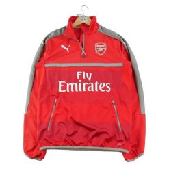 Second life - Męski sweter Arsenal Premier League - Jak nowy. Czerwone swetry męskie Puma, m, bez wzorów, bez kołnierzyka. Za 152.24 zł.