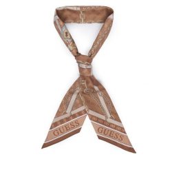 Apaszka Guess. Brązowe apaszki damskie Guess, z aplikacjami. Za 114.99 zł.