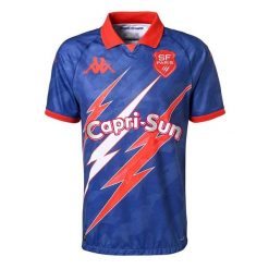 Koszulka Wyjazdowa Stade Français 2024/25. Czerwone t-shirty damskie Kappa, bez wzorów, bez kołnierzyka. W wyprzedaży za 263.60 zł.