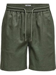 ONLY & SONS Szorty w kolorze zielonym rozmiar: L. Zielone szorty męskie Only & Sons, bez wzorów. Za 83.42 zł.