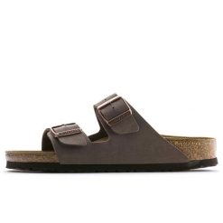 Kapcie Birkenstock Arizona Mocca Dorosłych. Brązowe kapcie damskie Birkenstock, z materiału. Za 379.00 zł.