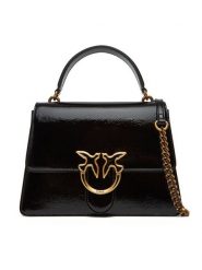 PINKO Torebka Love One Top Handle Classic Light PE 25 PLTT 100066 A1UV Czarny. Czarne torebki klasyczne damskie Pinko, bez wzorów, ze skóry, bez dodatków. Za 979.99 zł.