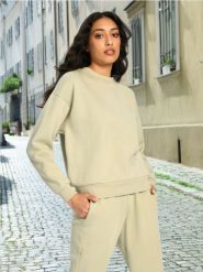 Bluza - zielony. Zielone bluzy bez kaptura damskie Sinsay, l. W wyprzedaży za 15.99 zł.
