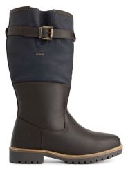 TRAVELIN' Skórzane kozaki "Hyllestad" w kolorze granatowo-brązowym rozmiar: 47. Brązowe buty zimowe męskie Travelin', z materiału, bez zapięcia. Za 543.90 zł.