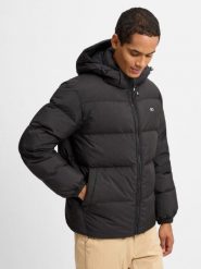 Tommy Jeans Pikowana kurtka Mężczyźni czarny, XXL. Czarne kurtki męskie Tommy Jeans, m, bez wzorów, z jeansu, bez kaptura. Za 1,099.95 zł.