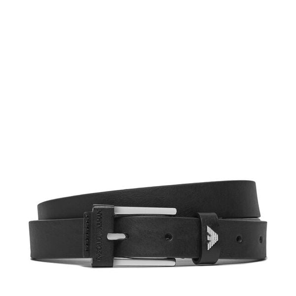 Pasek Damski Emporio Armani. Czarne paski damskie Emporio Armani, bez wzorów. Za 329.99 zł.