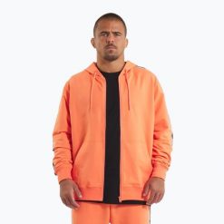 Bluza męska Pitbull Tape Nugget Hooded Zip Sweatshirt. Brązowe bluzy sportowe męskie PITBULL, bez wzorów, z bawełny, sportowe, bez kołnierzyka, bez ramiączek. Za 199.99 zł.