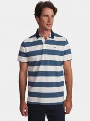Koszulka Polo Męska TBS Govanpol. Niebieskie koszulki polo męskie Tbs, na lato, m, bez wzorów, z bawełny, bez ramiączek. Za 299.00 zł.