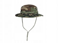 Kapelusz boonie z odpinaną osłoną karku US Woodland. Zielone kapelusze damskie HELIKON-TEX, bez wzorów, z bawełny. Za 55.99 zł.