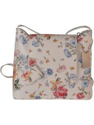 Florence Bags Skórzana torebka "Sabu" w kolorze kremowym ze wzorem - 23 x 20 x 6 cm rozmiar: onesize. Brązowe torebki klasyczne damskie Florence Bags, bez wzorów, z materiału, bez dodatków. Za 173.99 zł.