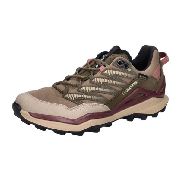 Półbuty LOWA MADDOX PRO GTX LO Ws. Brązowe obuwie trekkingowe damskie Lowa, bez wzorów, z gore-texu, sportowe, bez obcasa. Za 899.95 zł.