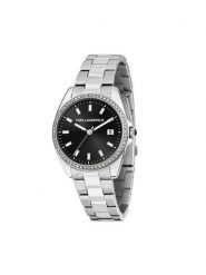 KARL LAGERFELD Zegarek R0553101511 Srebrny. Szare, analogowe zegarki damskie Karl Lagerfeld, srebrne. Za 559.99 zł.