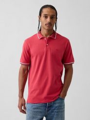 GAP Koszulka polo w kolorze różowym rozmiar: XL. Różowe koszulki polo męskie GAP, xl, bez wzorów, bez ramiączek. Za 97.51 zł.