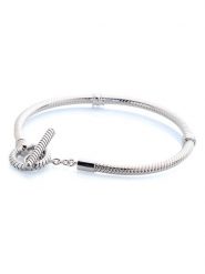 Pandora Srebrna bransoletka z zawieszką rozmiar: onesize. Szare bransoletki damskie Pandora, srebrne. Za 209.95 zł.