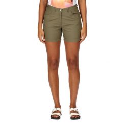 Pemma damskie spodenki. Zielone szorty damskie Regatta, bez wzorów, z bawełny, eleganckie. Za 191.00 zł.