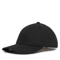Czapka z daszkiem Guess. Czarne czapki z daszkiem damskie Guess, z aplikacjami. Za 194.99 zł.