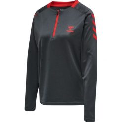 Bluza damska z zamkiem 1/2 Hummel hmlaction. Brązowe bluzy z kapturem damskie HUMMEL, na jesień, xs, z materiału. Za 182.15 zł.