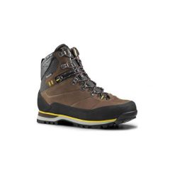 Buty trekkingowe wysokie TREK 900 męskie. Brązowe buty trekkingowe męskie FORCLAZ, z kauczuku, bez zapięcia, trekkingowe. Za 599.99 zł.