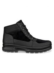 Ecco Skórzane botki "Rugged Track" w kolorze czarnym rozmiar: 47. Czarne buty zimowe męskie ECCO, z materiału, bez zapięcia. Za 426.99 zł.