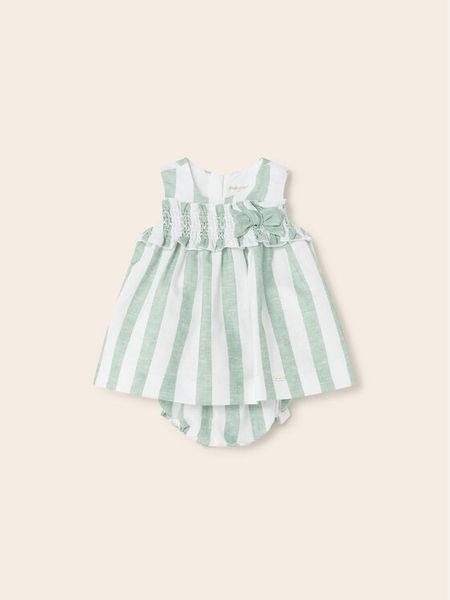 Mayoral Sukienka codzienna 1820 Niebieski. Niebieskie sukienki dziewczęce Mayoral, bez wzorów, z bawełny, bez ramiączek. Za 129.99 zł.