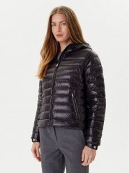 Tommy Hilfiger Kurtka puchowa WW0WW46788 Czarny Regular Fit. Czarne kurtki damskie Tommy Hilfiger, xxl, bez wzorów, z puchu, bez kaptura. Za 629.99 zł.