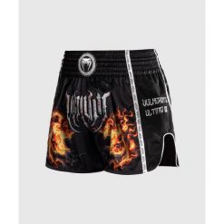 Venum Spodenki Muay Thai Gladiator 5.0 Czarny-Neon pomarańcz. Czarne szorty męskie VENUM, bez wzorów, sportowe. Za 279.00 zł.