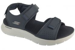 Sandały męskie, Go Walk Flex Sandal - Antigua Beach. Niebieskie sandały męskie Skechers, z materiału, bez zapięcia. Za 269.99 zł.
