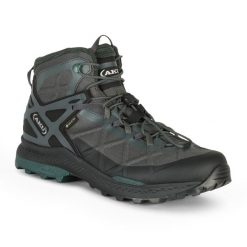 Buty turystyczne męskie AKU Rocket Mid DFS GTX. Szare buty trekkingowe męskie Aku, z gore-texu, bez zapięcia, trekkingowe, gore-tex. Za 870.00 zł.