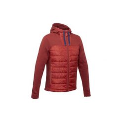 Sweter turystyczny NH500 Hybrid męski. Niebieskie swetry męskie QUECHUA, m, bez wzorów, z materiału, bez kołnierzyka. W wyprzedaży za 64.99 zł.