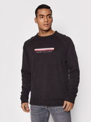 Tommy Hilfiger Bluza Track UM0UM02363 Czarny Regular Fit. Czarne bluzy bez kaptura męskie Tommy Hilfiger, m, z bawełny. Za 189.99 zł.