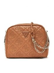 Guess Torebka Adelasia HWQL96 58140 Brązowy. Brązowe listonoszki damskie Guess, z aplikacjami, ze skóry, bez dodatków. Za 279.99 zł.