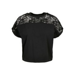 Damska koszulka z krótkim rękawem oversize Koszulka Urban Classics Lace. Czarne topy sportowe damskie Urban Classics, bez wzorów, bez ramiączek. Za 215.50 zł.