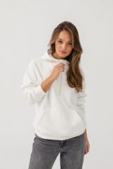 BLUZA VIVIEN ŚMIETANKOWA S - Flawless. Bluzy z kapturem damskie Flawless, na zimę, s, z bawełny. Za 330.00 zł.