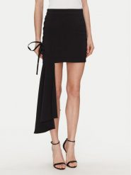 Elisabetta Franchi Spódnica mini GO-071-51E2-V340 Czarny Regular Fit. Czarne spódniczki damskie Elisabetta Franchi, bez wzorów, z syntetyku, mini. Za 879.99 zł.