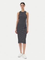 ONLY Sukienka codzienna Belfast 15323632 Czarny Regular Fit. Czarne sukienki damskie Only, na co dzień, m, bez wzorów, z bawełny, bez kołnierzyka, bez ramiączek, proste. Za 99.99 zł.