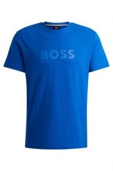 T-shirt męski BOSS RN Medium Blue niebieski (50503276-423). Niebieskie t-shirty męskie Boss, m, bez wzorów, bez kołnierzyka. Za 129.00 zł.