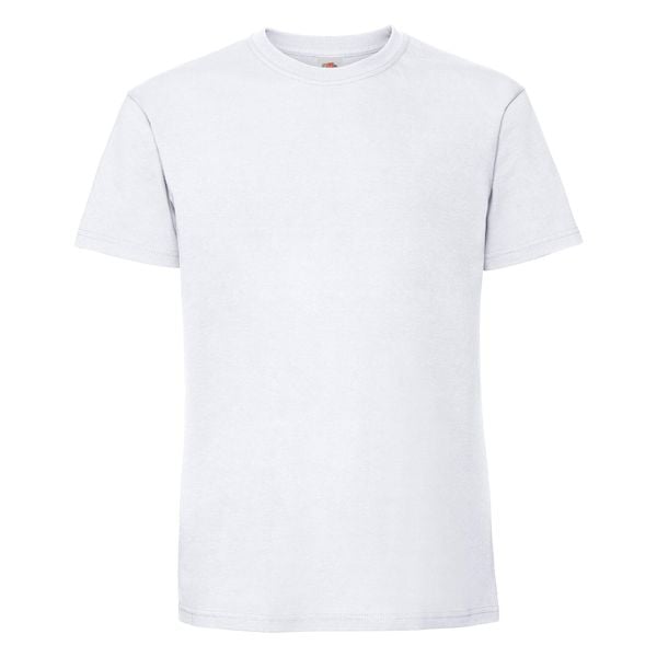 T-shirt Fruit Of The Loom Iconic 195 Premium Tees dla dorosłych, biały. Białe t-shirty damskie Fruit of the Loom, m, bez wzorów, z bawełny, bez kołnierzyka. Za 130.99 zł.