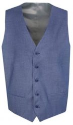 Elegancka Kamizelka Męska - Janimen - Niebieska - Regular. Niebieskie kamizelki męskie JaniMen, m, z poliesteru. Za 229.00 zł.