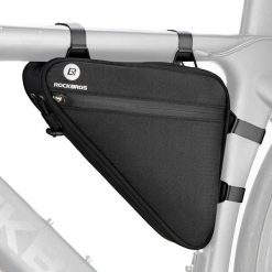 Torba rowerowa trójkątna pod ramę Rockbros B112. Czarne torebki klasyczne damskie ROCKBROS, bez wzorów, duże, bez dodatków. Za 79.00 zł.