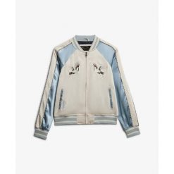 Kurtka damska Superdry Suikajan. Niebieskie kurtki damskie Superdry., l, bez wzorów, bez kaptura. Za 574.70 zł.