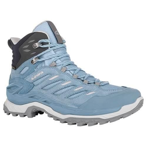 Buty trekkingowe damskie Lowa Innovo Mid Gtx. Niebieskie obuwie trekkingowe damskie Lowa. Za 934.00 zł.