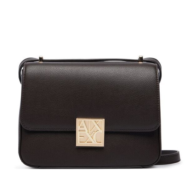 Torebka Armani Exchange. Brązowe listonoszki damskie Armani Exchange, bez wzorów, bez dodatków. Za 614.99 zł.