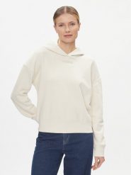 Calvin Klein Bluza Micro Logo K20K206631 Écru Regular Fit. Bluzy bez kaptura damskie CALVIN KLEIN, s, z bawełny. Za 399.99 zł.