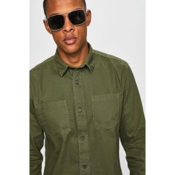 Produkt by Jack & Jones - Koszula. Zielone koszule męskie PRODUKT by Jack & Jones, l, bez wzorów, z bawełny, bez kołnierzyka, bez ramiączek. W wyprzedaży za 79.90 zł.