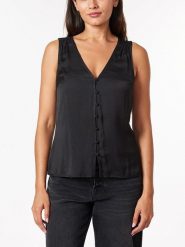 Scotch & Soda Bluzka w kolorze czarnym rozmiar: XL. Czarne bluzki damskie Scotch & Soda, xl, bez wzorów, bez kołnierzyka, bez ramiączek. Za 79.03 zł.