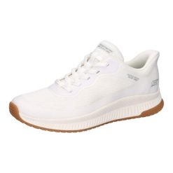 Buty sportowe Sneakersy damskie, Slip-Ins: Bobs Squad 4 - Staple Look. Białe buty sportowe na co dzień damskie Skechers, bez wzorów, trekkingowe, Skechers Sport. Za 309.99 zł.