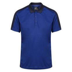 Koszulka Polo Męska Kontrastowa Coolweave. Niebieskie koszulki polo męskie Regatta, m, bez wzorów, bez ramiączek. Za 73.99 zł.