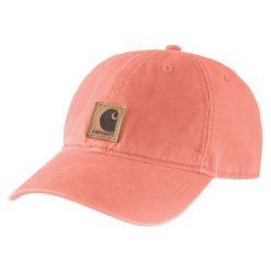 Czapka z daszkiem Carhartt Odessa Cap P18. Czerwone czapki męskie Carhartt, bez wzorów, sportowe. Za 83.99 zł.